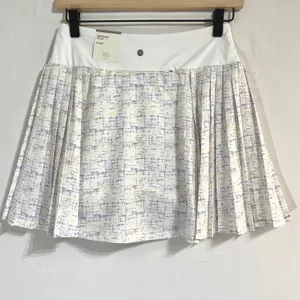 NWT‎ Calia 14" Side Pleat Golf Skort Size S Cross Thatch Cool White UPF 50+ thumbnail 2