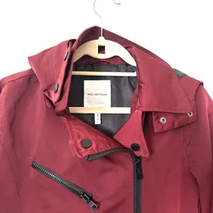 AVEC LES FILLES Moto Water Resistant Long Jacket‎ Maroon *NO BELT* XS thumbnail 4