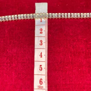 Sparkling Gold Tone Baguette CZ Tennis Bracelet thumbnail 6