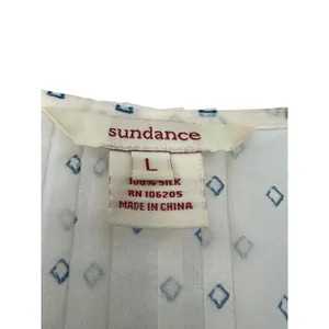 SUNDANCE | L | Blouse Top Womens Shirts Semi Sheer Embellished Beaded Pullover thumbnail 6