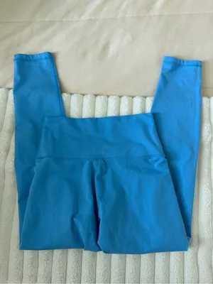 aerie Bright Blue High-Waist Performance Leggings thumbnail 8