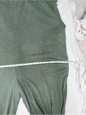 Women's FP Beach Green Short Sleeve Jumpsuit XS Oversized Linen blend thumbnail 6