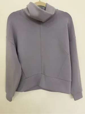 CALIA by Carrie Underwood Women’s Lavender Turtleneck Sweatshirt Size Medium thumbnail 1