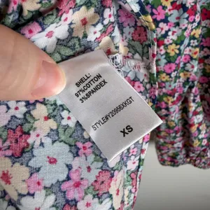 Pomander Place Tuckernuck Floral Blouse‎ XS Colorful Peasant Stretch Bloomcore thumbnail 5