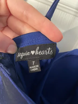 Royal Blue Homecoming Macy's Dress thumbnail 4