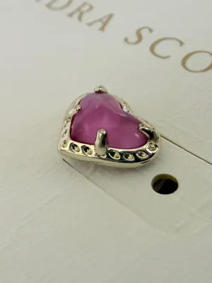 Kendra Scott Anna 14K Gold Over Brass Stud Earrings- Magenta thumbnail 5