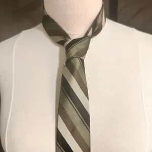J Ferrar Vintage Tie Men's Green Black Office Elegant Necktie Classic thumbnail 1