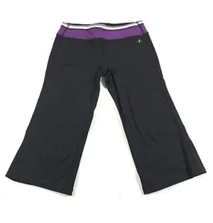Alo Yoga Pants Leggings Wide Leg Small Black Purple Loose Fit CoolFit thumbnail 1
