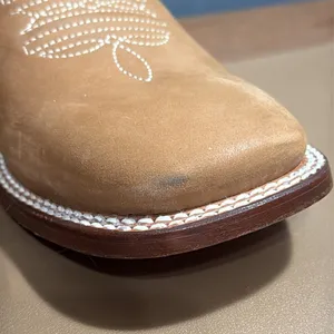 AGAVE BOOTS women’s size 10 Dulce Mariel Tan Embroidered Cowboy Runs small thumbnail 3