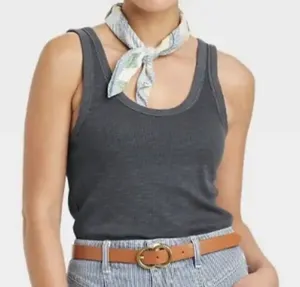 Universal Threads Ribbed TankTop Steel Gray Women's Size Small NWT thumbnail 1