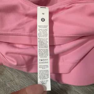 Lululemon Align Tank Top Cropped Size 10 A/B Cup Pink Padded LW1EITS thumbnail 3