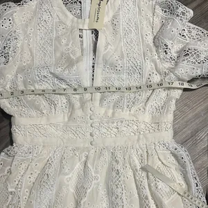 Impressions Cream Long Sleeve Lace Dress thumbnail 9