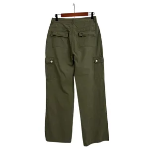 SHEIN Cargo Wide Leg Loose Utility Baggy Rugged Chore Army Green Pants Size 30 thumbnail 2