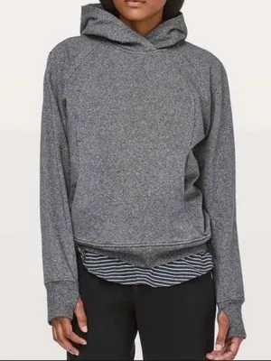 Lululemon Scuba Pullover Heathered Core Ultra Grey Size 6 thumbnail 1