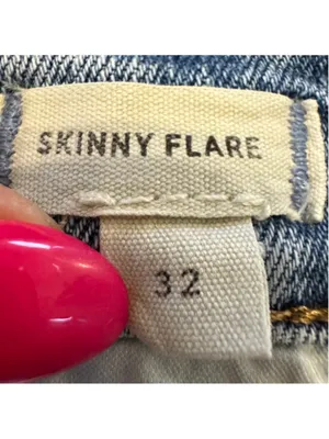 Women's Madewell Skinny Flare Jeans Size 32 Blue Denim Light Wash thumbnail 8