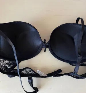 Playboy Y2k vintage Intimates black lace bra with pink bunny charm thumbnail 8