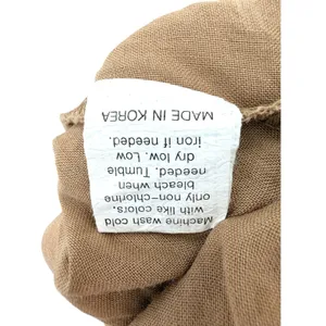 Yea 100% Linen Asymmetric Button Tunic Top Tan Brown Lagenlook Tank Vest L XL‎ thumbnail 4