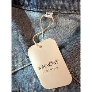 NWT Joiemont Women XL Light Wash Distressed Denim Jacket Rhinestone Stars Fringe thumbnail 7