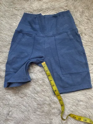 Aerie High-Waisted Women’s‎ Blue Camo Shorts Size S thumbnail 10