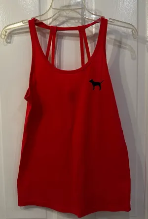 PINK Victoria's Secret Vibrant Pink Tank Top thumbnail 1