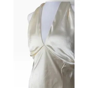 Lulus Cream Open Back Halter Maxi Dress Women L thumbnail 5