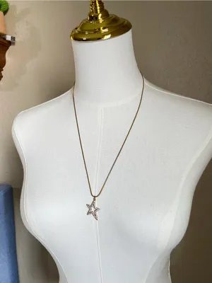 Leopard Boutique Goddess Charm Star Pendant with 18K Gold Over Sterling Silver thumbnail 1