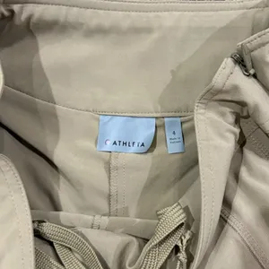 Athleta Womens Khaki Tan Pleated Athletic Skort Size 4 Side Zip Active Skirt thumbnail 2