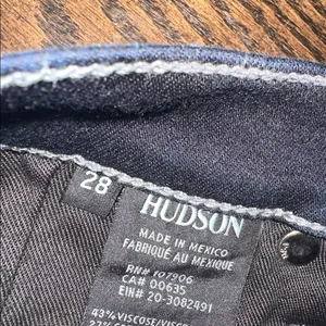 Hudson Women's Dark Blue Jeans size 28 thumbnail 5