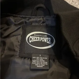 American Cheer Power Varsity Jacket Black thumbnail 2