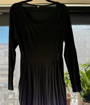 Black Long Sleeved Women's Dress thumbnail 1
