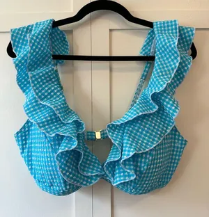 Lily Pulitzer Women’s NWOT Aelin Crinkle Bikini Top‎ Size 14 thumbnail 1