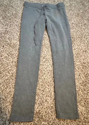 Victoria's Secret PINK Gray Yoga Pants‎ Slim Straight Leg Graphic Small thumbnail 1