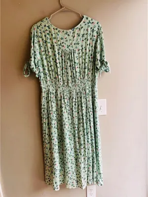 Reborn J Sunday Morning Dress Mint Floral Size 3X thumbnail 6