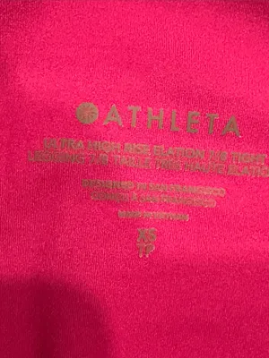 Athleta pink ultra high rise 7/8 tight legging size xsmall. thumbnail 6