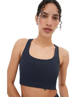 Girlfriend Collective Dark Gray Skyline Paloma Racerback Sports Bra Medium thumbnail 1