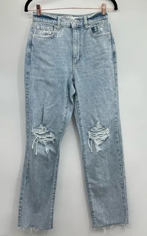 Garage Denim High-Rise Vintage Straight Style Mom Jeans Size 24 thumbnail 1
