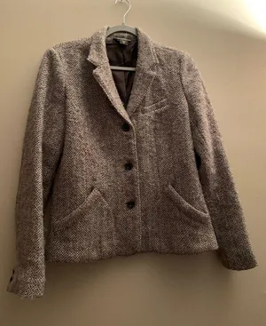 Eddie Bauer Women Blazer Wool Size Tall Medium Formal Jacket Coat Work Attire thumbnail 1