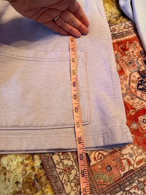 Vintage Anthony Richards Lavender SweatSuit Pants Top Size LP L Large Petite thumbnail 11