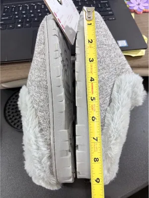 Slippers L 8-9 Gray Jessica Simpson Memory Foam Plush Indoor Outdoor thumbnail 3