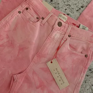 New Alice + Olivia high rise ankle skinny‎ crystal cloud pink jeans 24 thumbnail 3