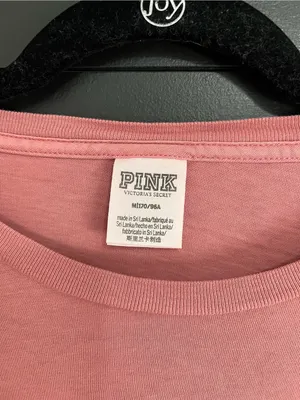 VICTORIA’S SECRET PINK Dusty Rose Long Sleeve Tee Women’s T-shirt Sz M EUC thumbnail 2