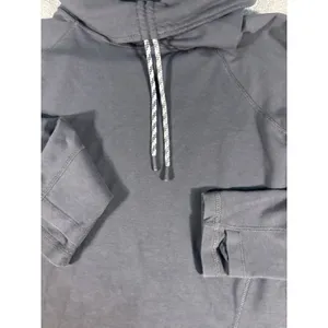 ll bean womens funnel neck sweatshirt gray small pockets thumbholes thumbnail 4