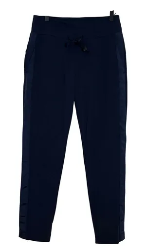 Athleta Small Tall Navy‎ Blue Side Stripe Athletic Jogger Lounge Pants thumbnail 1