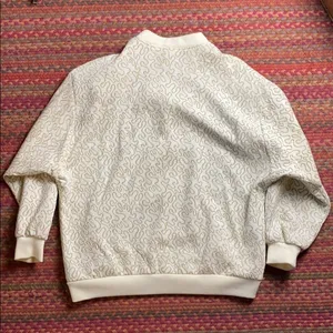 Vintage Gold Glitter Cardigan Button Up Sweater thumbnail 8