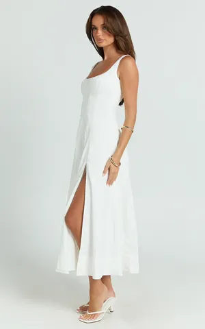 New Showpo Kristi Midi Dress Scoop Neck Fit And Flare Dress Size Small MSRP $89 thumbnail 2