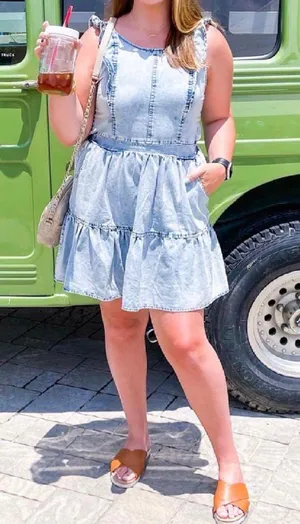Prómesa Denim Dress thumbnail 1