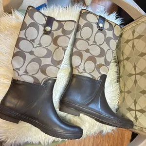 Coach Women's Brown Rain Boots thumbnail 4