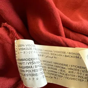 Mango NWOT‎ Rust Orange Embroidered Sleeve A-Line Maxi Dress thumbnail 6