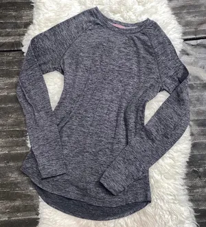 Climate Right Warmth Grey Crewneck Long Sleeve Top Layering Outdoor Granola thumbnail 1