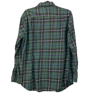 Eddie Bauer Flannel Button Up Shirt Green Medium‎ thumbnail 2
